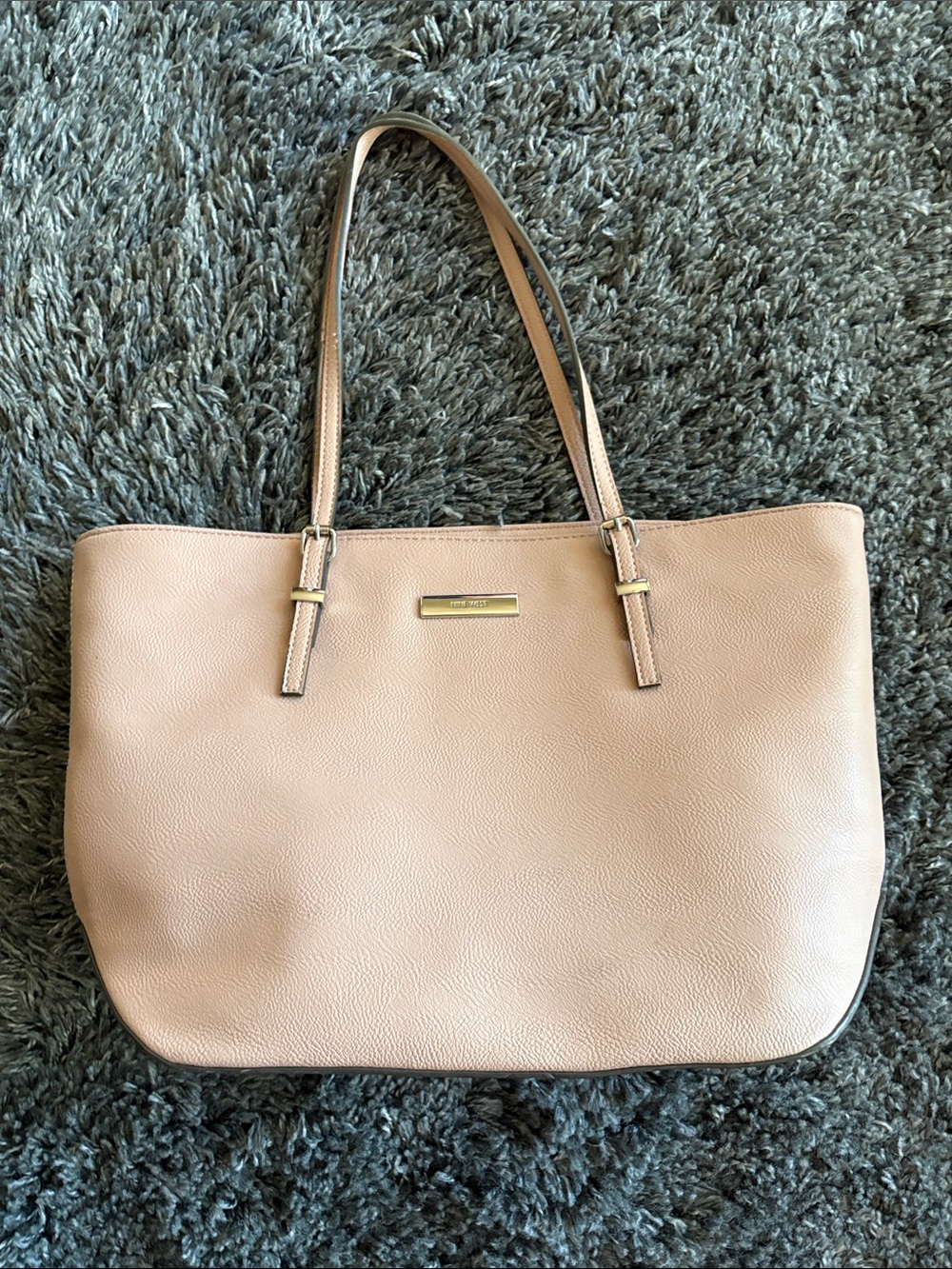 Nine West Blush Tote with Gold Accents